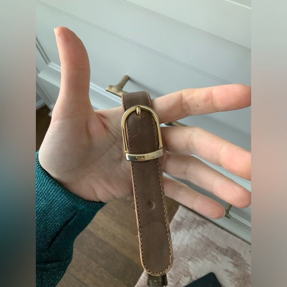 Vintage Y2K 90’S VALENTINO Cross Body Purse Leather Canvas Brown Made in Italy - Picture 15 of 16